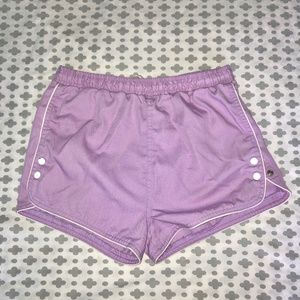 RETRO LILAC SHORTS -- with side snaps!